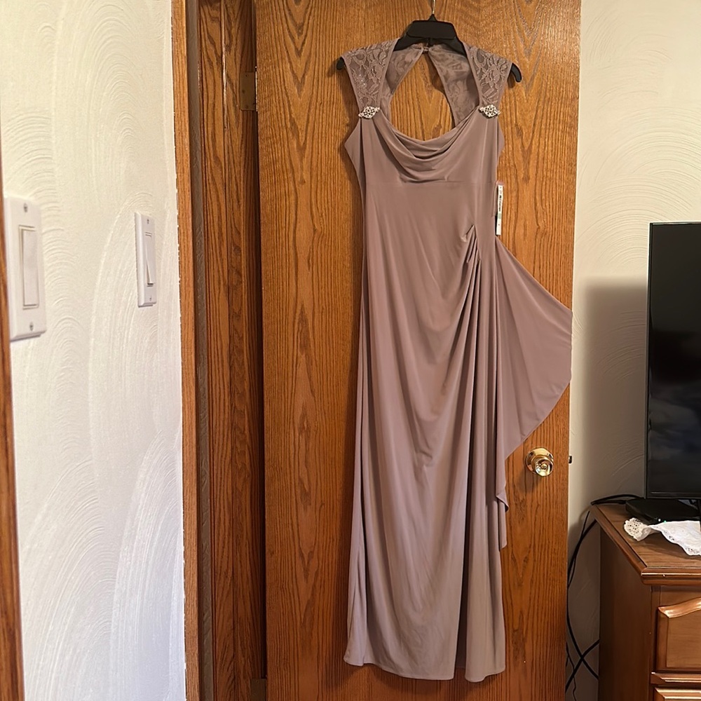 NWT Tan long dress size8